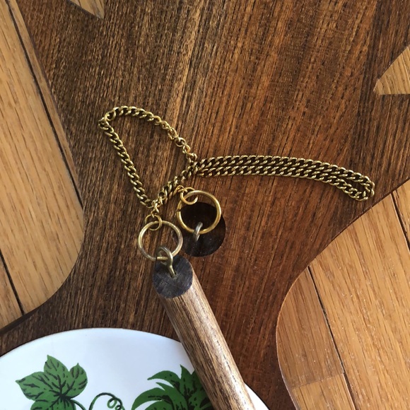 Vintage Japan Wood Pineapple Cheese Platter Server With Tile Insert And Knife - Picture 5 of 16